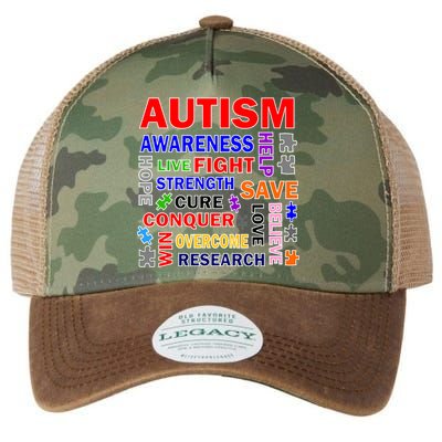 Autism Mashup Legacy Tie Dye Trucker Hat