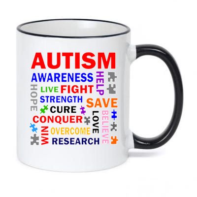 Autism Mashup 11oz Black Color Changing Mug