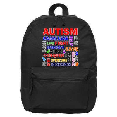 Autism Mashup 16 in Basic Backpack