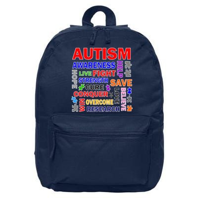 Autism Mashup 16 in Basic Backpack