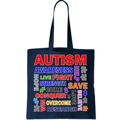 Autism Mashup Tote Bag