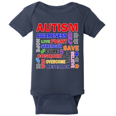 Autism Mashup Baby Bodysuit