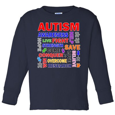 Autism Mashup Toddler Long Sleeve Shirt