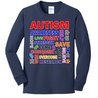 Autism Mashup Kids Long Sleeve Shirt