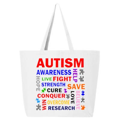 Autism Mashup 25L Jumbo Tote