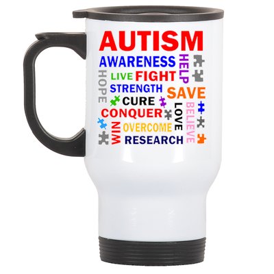 Autism Mashup Stainless Steel Travel Mug