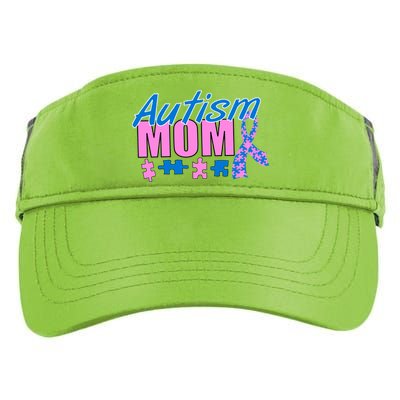 Autism Mom Awareness Ribbon Adult Drive Performance Visor