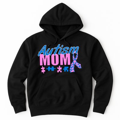 Autism Mom Awareness Ribbon Hoodie