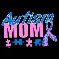 Autism Mom Awareness Ribbon Poster