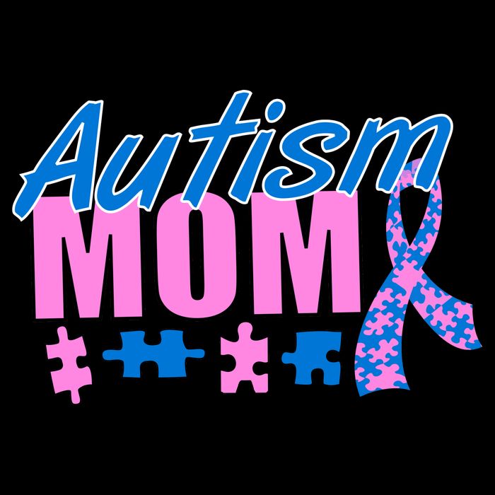 Autism Mom Awareness Ribbon Poster