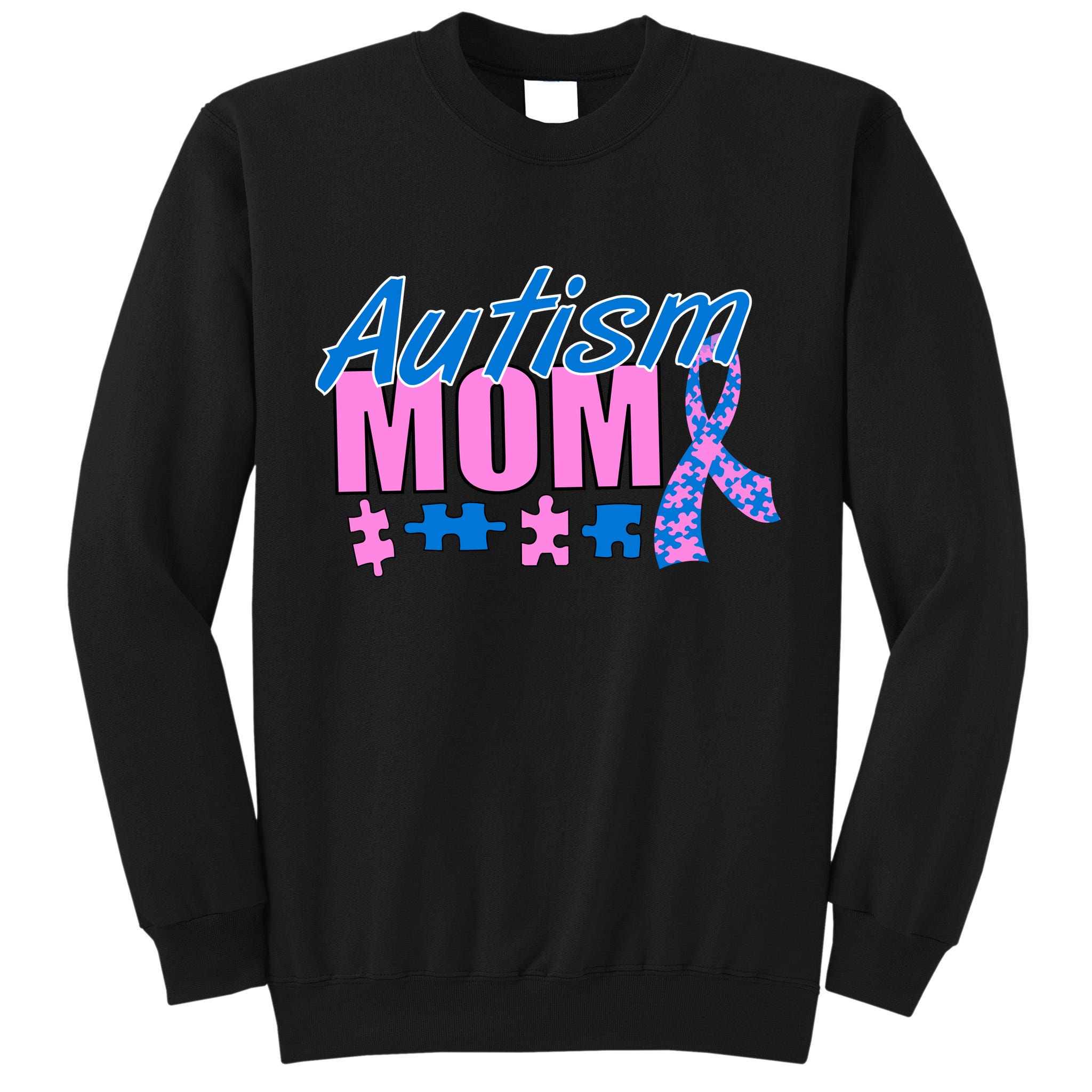 Autism Mom Awareness Ribbon Tall Sweatshirt