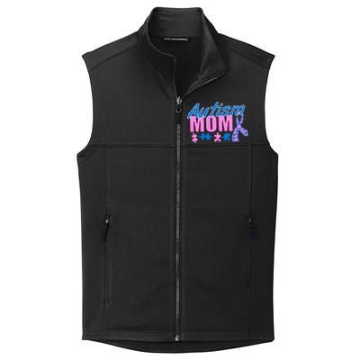 Autism Mom Awareness Ribbon Collective Smooth Fleece Vest