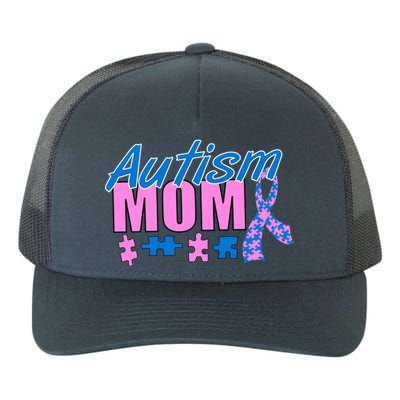 Autism Mom Awareness Ribbon Yupoong Adult 5-Panel Trucker Hat