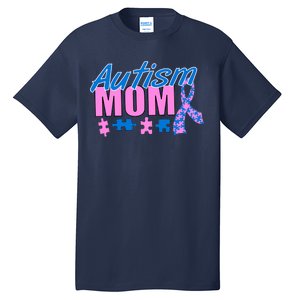 Autism Mom Awareness Ribbon Tall T-Shirt