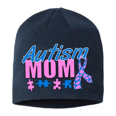 Autism Mom Awareness Ribbon Sustainable Beanie