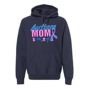 Autism Mom Awareness Ribbon Premium Hoodie