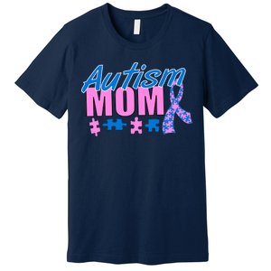 Autism Mom Awareness Ribbon Premium T-Shirt