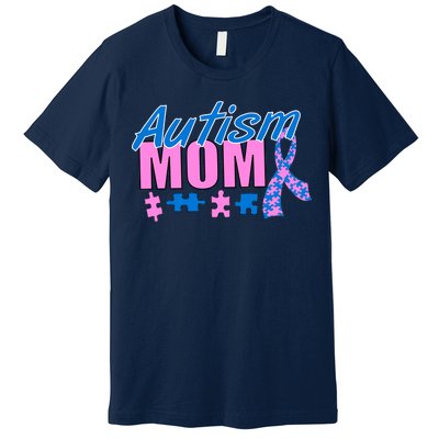 Autism Mom Awareness Ribbon Premium T-Shirt