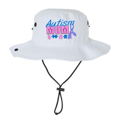 Autism Mom Awareness Ribbon Legacy Cool Fit Booney Bucket Hat