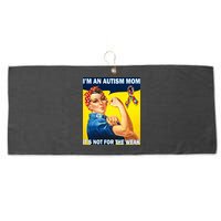 Autism Mom It's Not For The Weak Large Microfiber Waffle Golf Towel