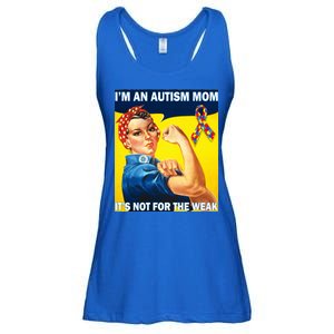 Autism Mom It's Not For The Weak Ladies Essential Flowy Tank