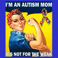 Autism Mom It's Not For The Weak 16 in Basic Backpack
