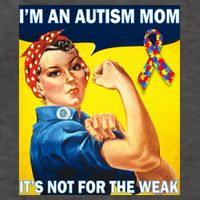 Autism Mom It's Not For The Weak Vector Backpack