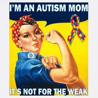 Autism Mom It's Not For The Weak Garment-Dyed Sweatshirt