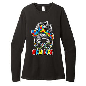 Autism Mom Life Womens CVC Long Sleeve Shirt