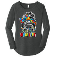 Autism Mom Life Women's Perfect Tri Tunic Long Sleeve Shirt