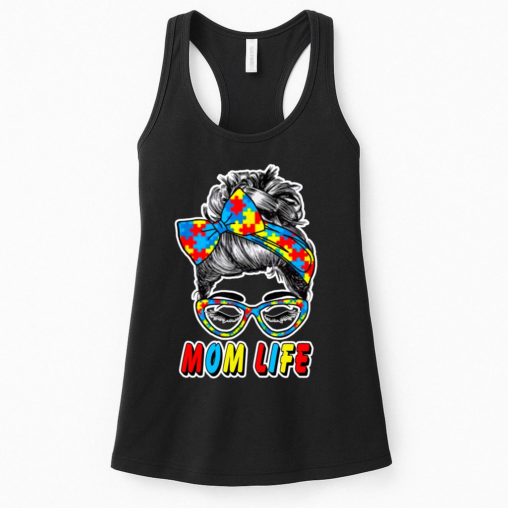 Autism Mom Life Womens Tank Top