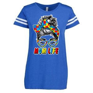 Autism Mom Life Enza Ladies Jersey Football T-Shirt