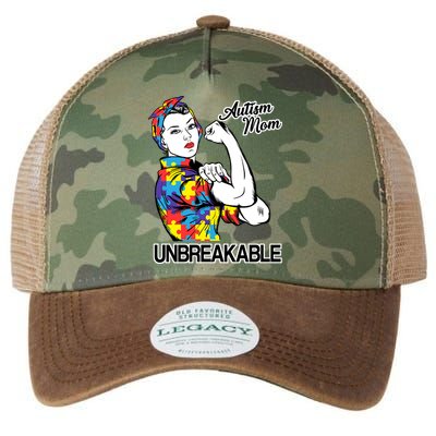 Autism Mom Unbreakable Legacy Tie Dye Trucker Hat