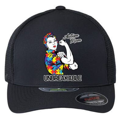 Autism Mom Unbreakable Flexfit Unipanel Trucker Cap