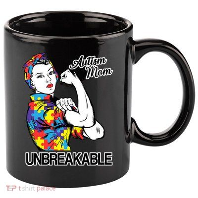 Autism Mom Unbreakable 11oz C Handle Ceramic Mug