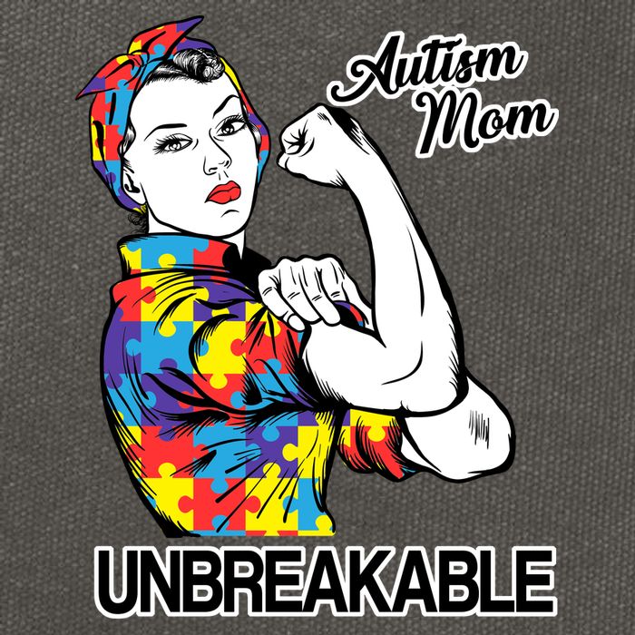 Autism Mom Unbreakable Cotton Canvas Backpack