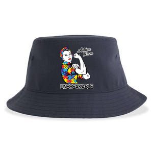 Autism Mom Unbreakable Sustainable Bucket Hat