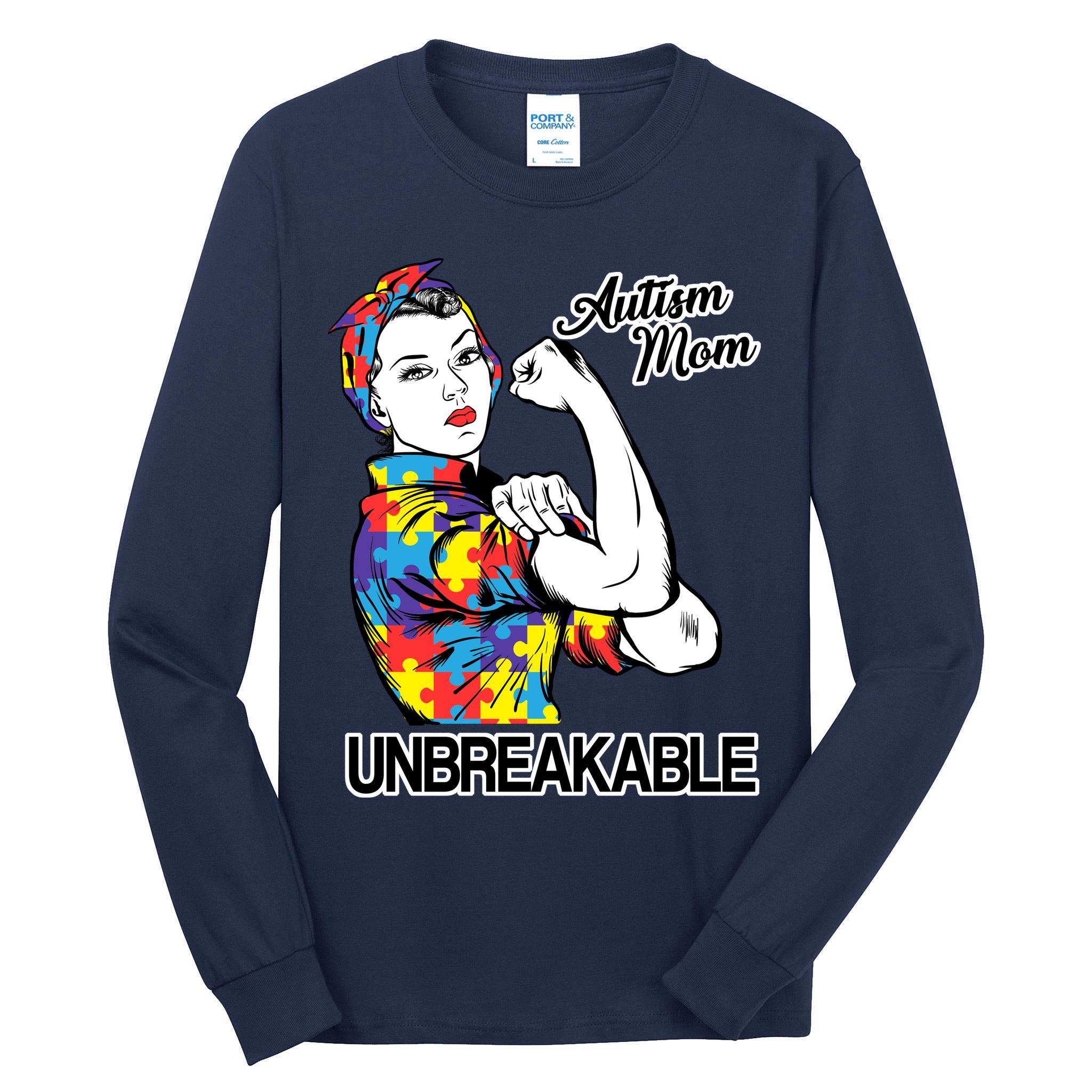 Autism Mom Unbreakable Tall Long Sleeve T-Shirt