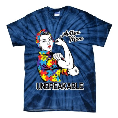 Autism Mom Unbreakable Tie-Dye T-Shirt