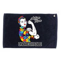 Autism Mom Unbreakable Grommeted Golf Towel