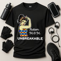 Autism Mom Unbreakable Puzzle Pieces Performance Shirt