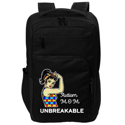 Autism Mom Unbreakable Puzzle Pieces Impact Tech Backpack