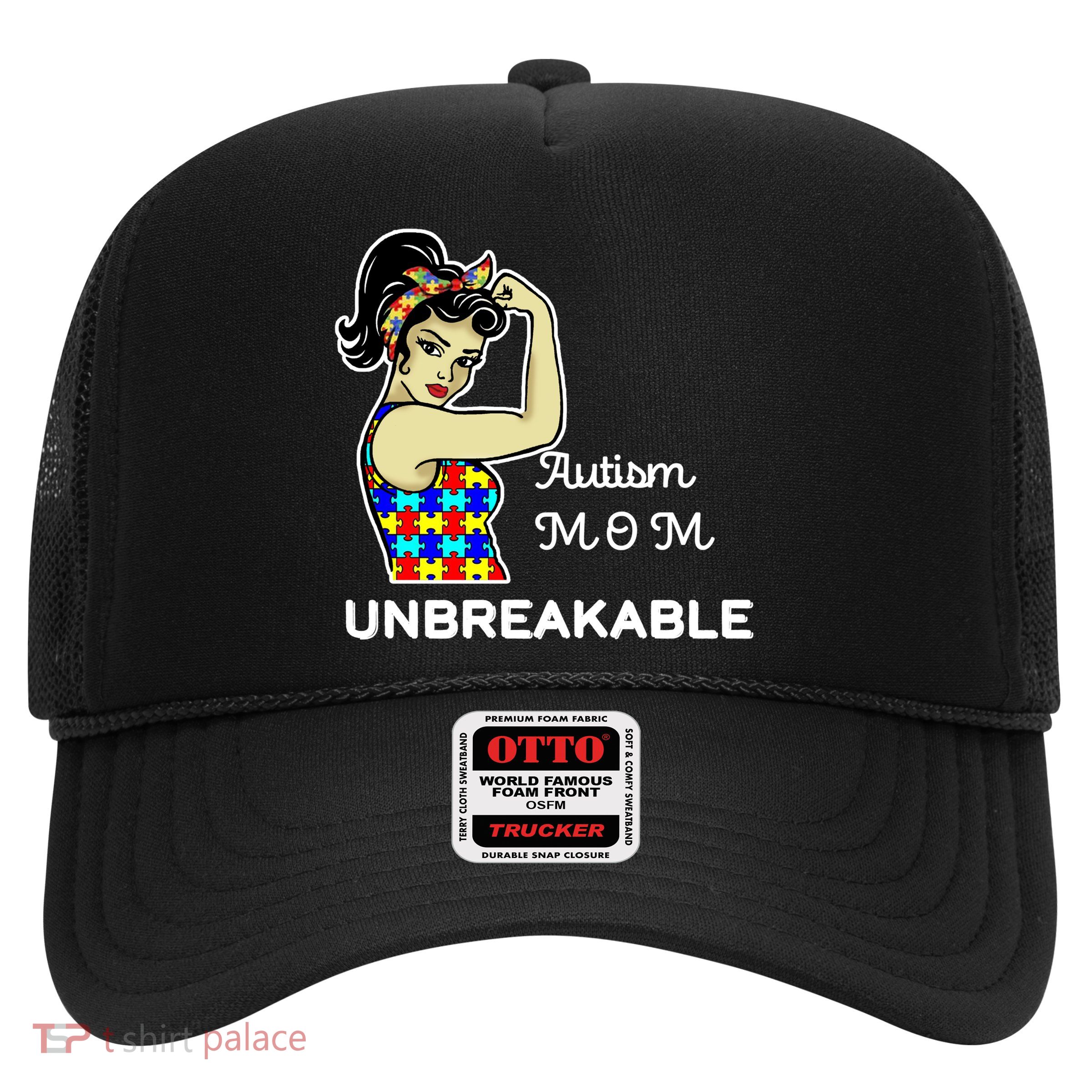 Autism Mom Unbreakable Puzzle Pieces Trucker Hat