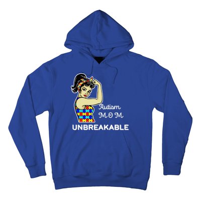 Autism Mom Unbreakable Puzzle Pieces Hoodie