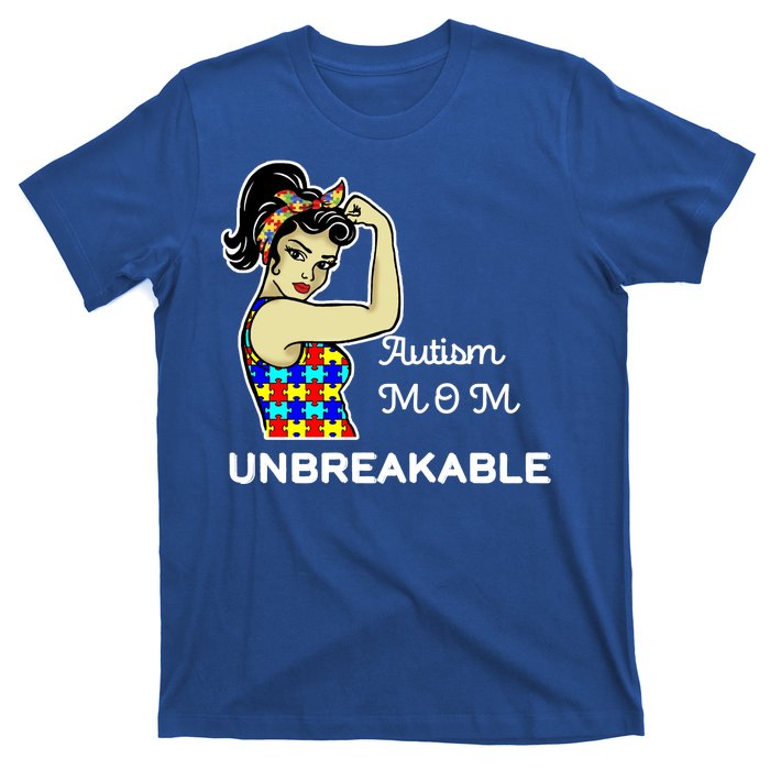 Autism Mom Unbreakable Puzzle Pieces T-Shirt