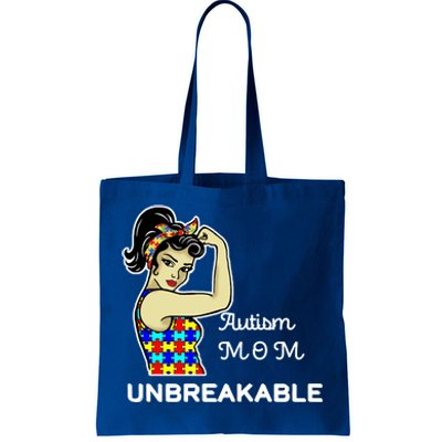 Autism Mom Unbreakable Puzzle Pieces Tote Bag