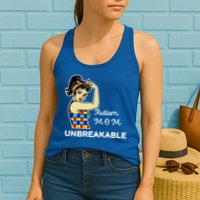 Autism Mom Unbreakable Puzzle Pieces Womens Tank Top
