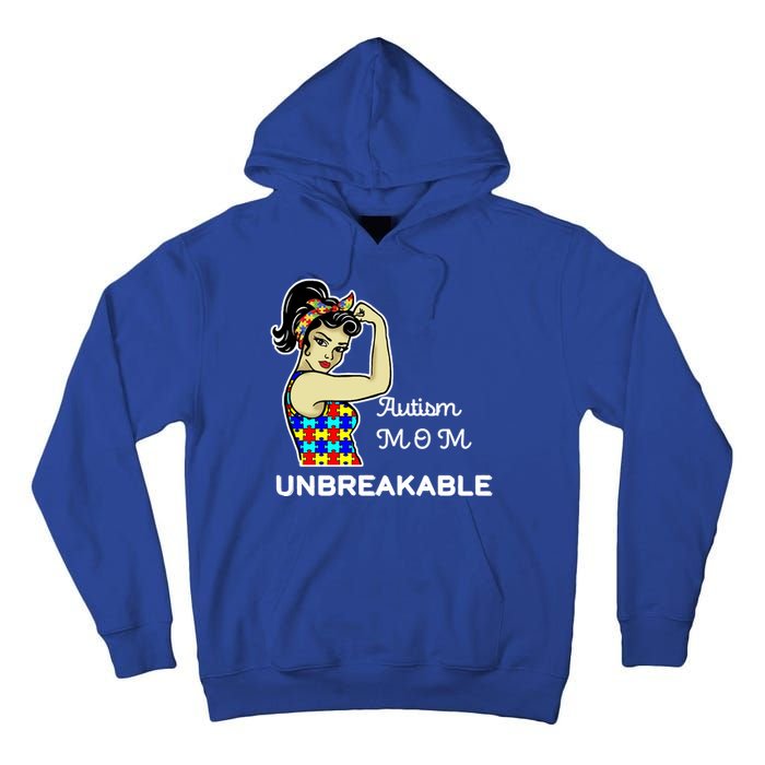 Autism Mom Unbreakable Puzzle Pieces Tall Hoodie