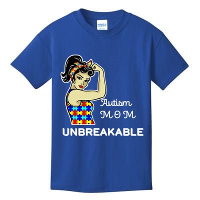 Autism Mom Unbreakable Puzzle Pieces Kids T-Shirt