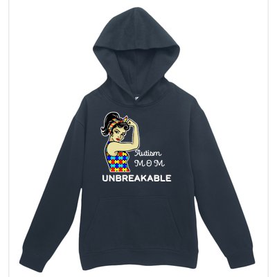 Autism Mom Unbreakable Puzzle Pieces Urban Pullover Hoodie